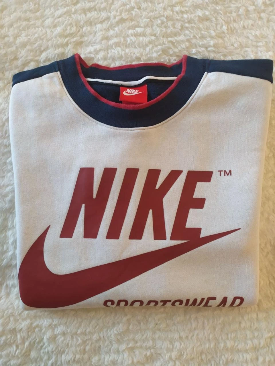 Nike Y2K Fleece Oversized Logo T-Shirt White M – photo 6